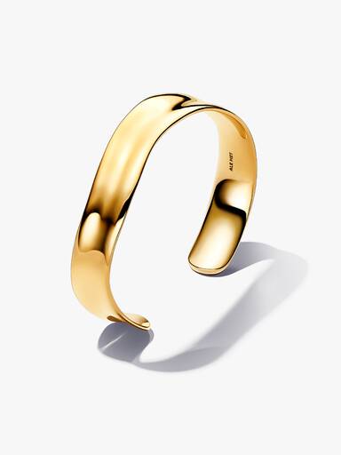 Bracelete Rígido Robusto em Forma Orgânica