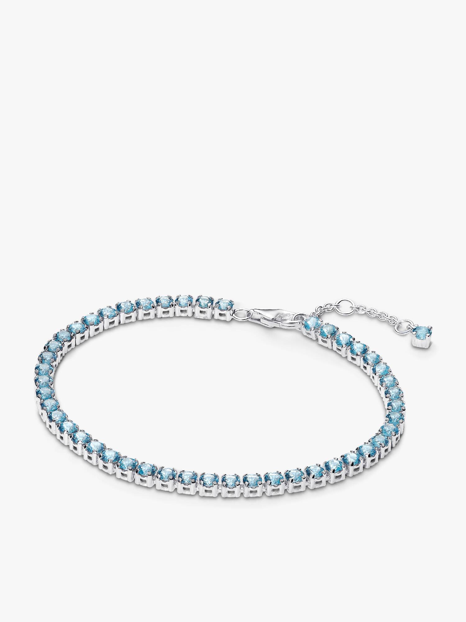Pulseira Riviera Azul Claro Brilhante