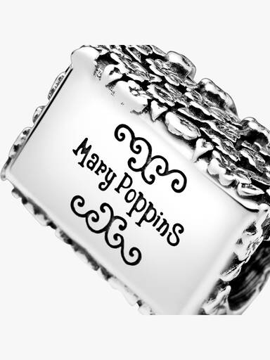 Disney Mary Poppins flower bag silver charm
