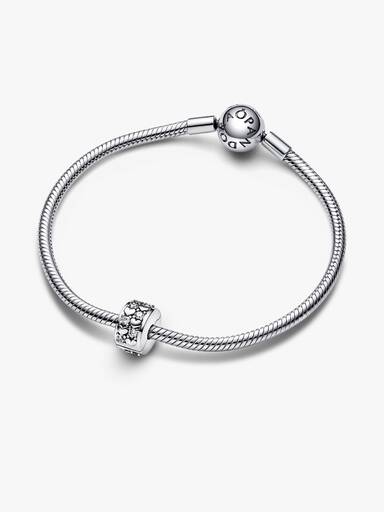 Clip Charm Corações Infinitos Brilhantes