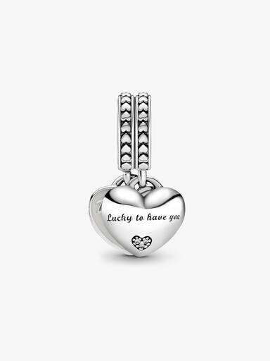 Filha- e Mãe In Law Split Charm Pendente