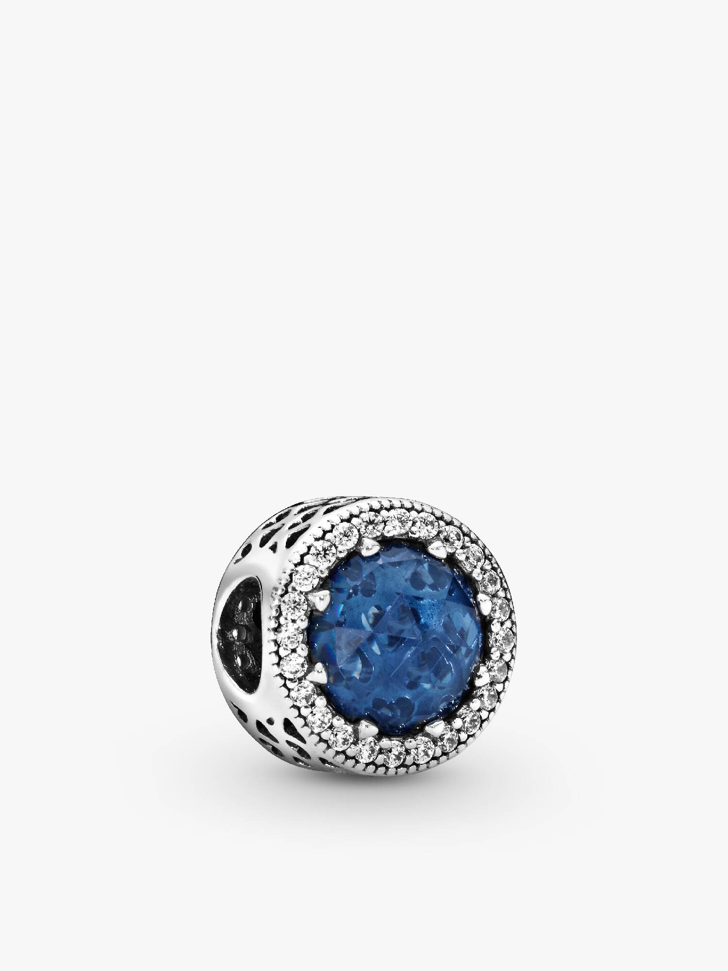 Charm Cristal Azul Escuro Brilhante