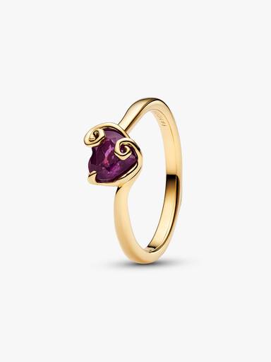 Anel Sally de O Estranho Mundo de Jack da Disney em coração roxo