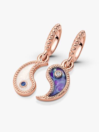 Charm Pendente Separable Yin Y Yang Brilhante