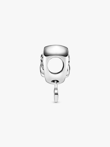 Charm Patinha e Coração Brilhante