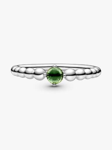 Anel de Cuentas Verde Primavera