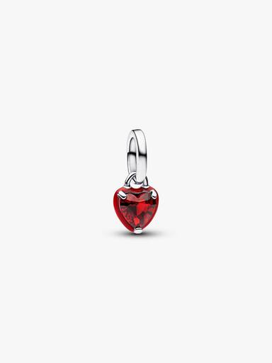 Mini Charm Pendente Coração Chakra Vermelho Pandora Me