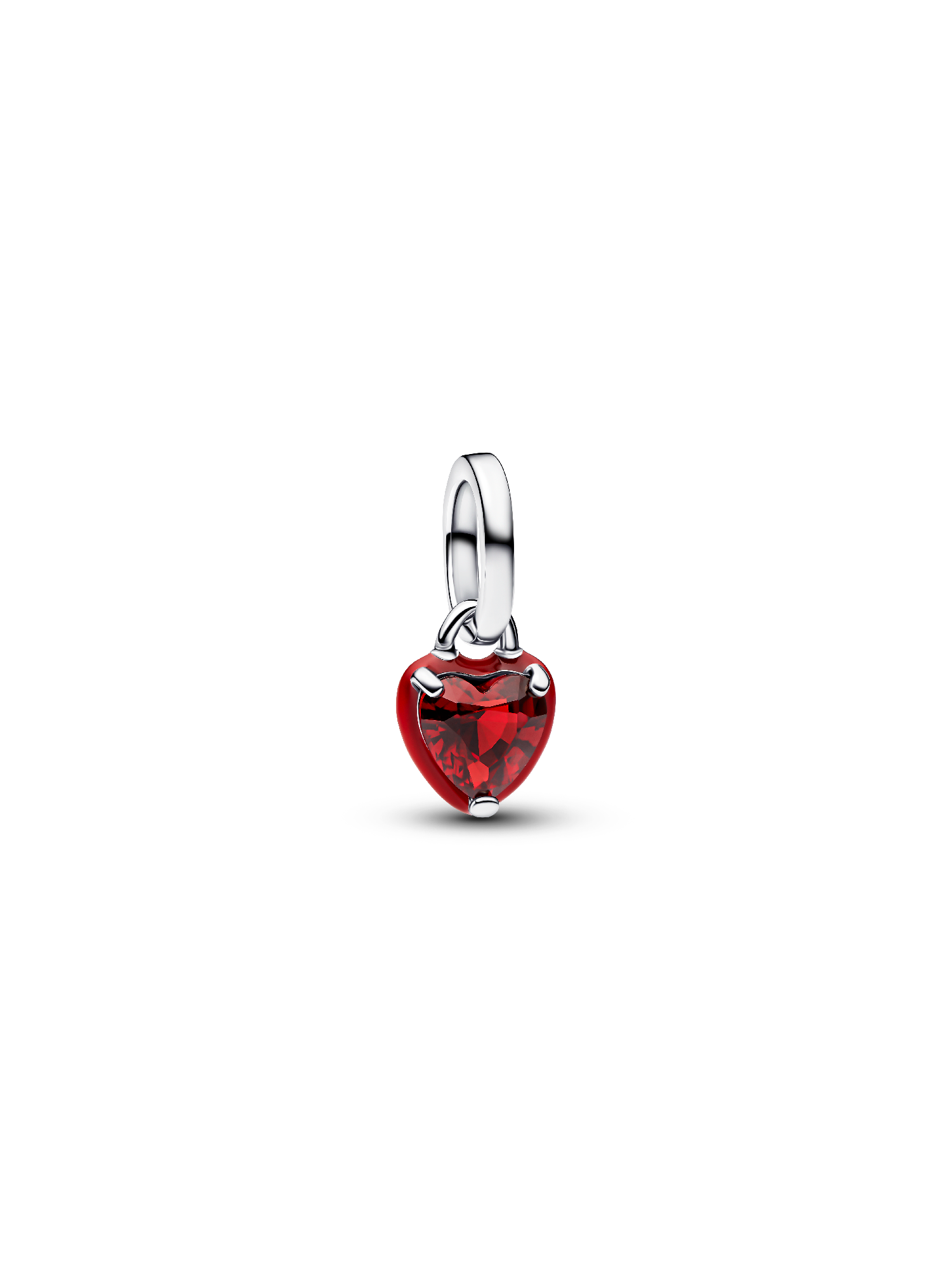 Mini Charm Pendente Coração Chakra Vermelho Pandora Me