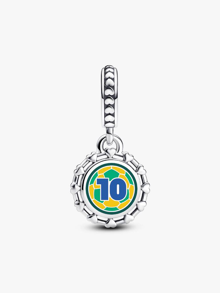 Charm Grabado Balón Fútbol #10 Brasil 2026