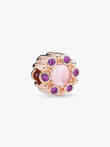 Heraldic Radiance Charm, Pandora Rosa™ e Rosa e Roxo Cristais