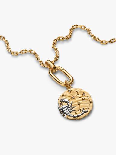 Charm Medalhão Maxi do Zodíaco Signo de Escorpião
