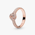 PANDORA Rose love knot ring with clear cubic zirconia PANDORA Rose love knot ring with clear cubic zirconia