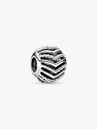 Wishbone silver charm