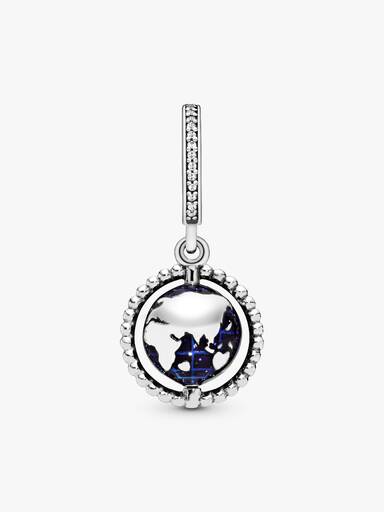 Charm Pendente Globo Giratório