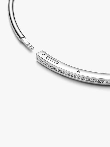 bracelete Pandora Signature I-D Pavé