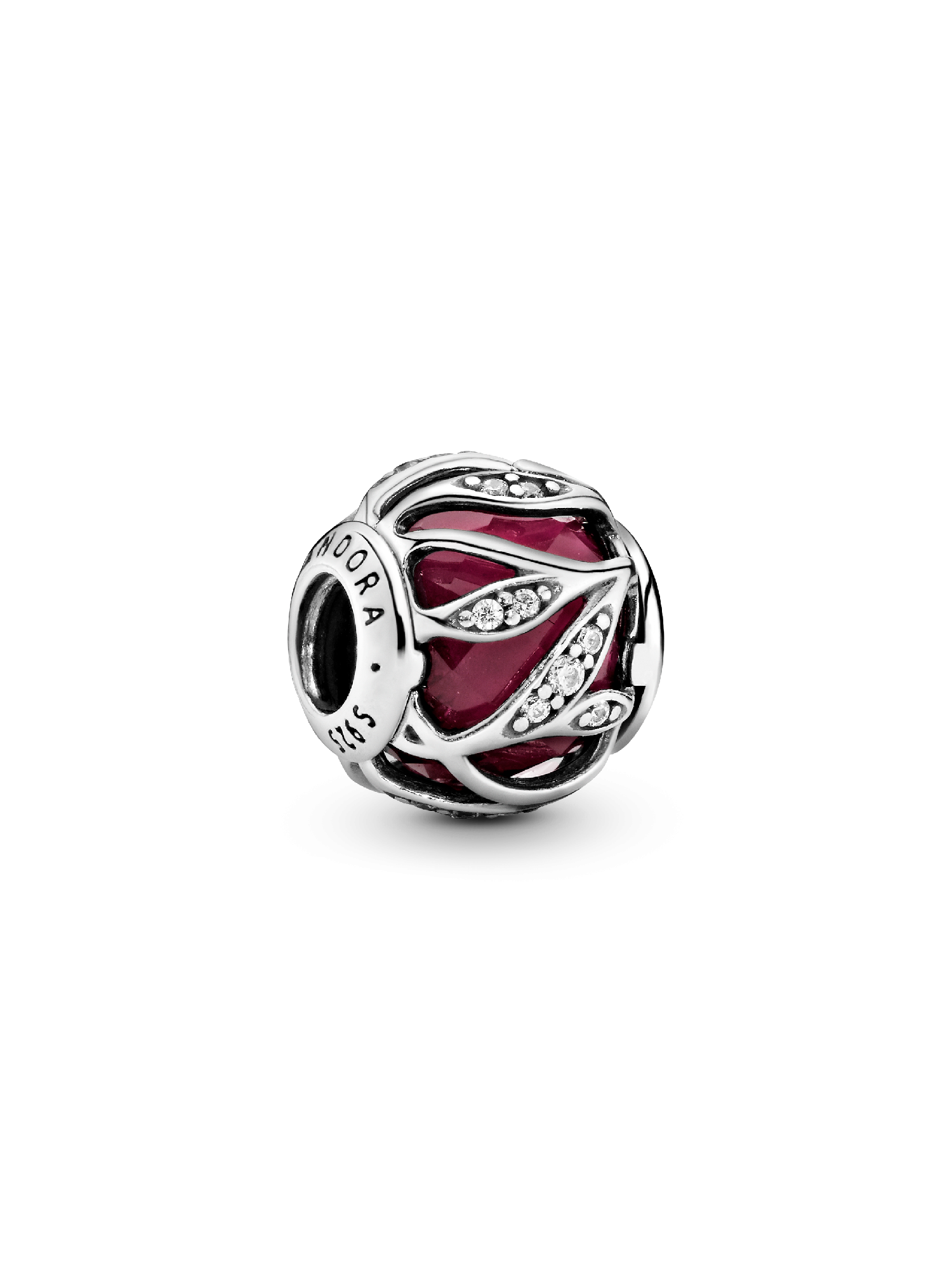 Vermelho Abstract Leaves Charm