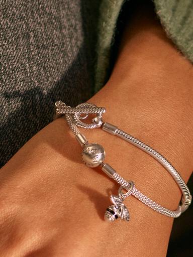 Pulseira Corrente Snake T-Bar Pandora Moments