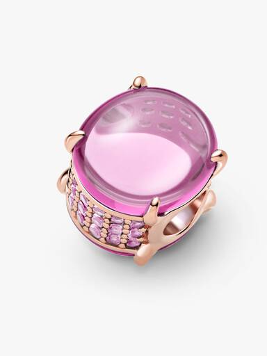 Rosa Oval Cabochon Charm