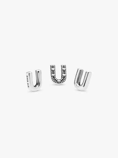 Letra U Alphabet Relicário Element