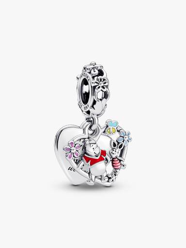 Charm Pendente Duplo Urinho Pooh e Leitão
