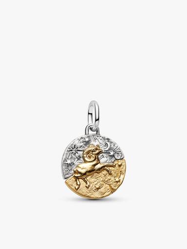 Conjunto de Colar com Charm Medalhão de Áries