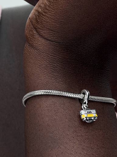 Charm Pendente Duplo Bonde de Lisboa Gravável