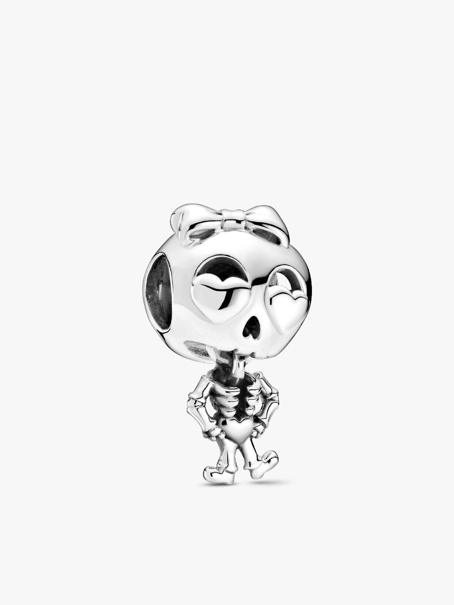 Skeleton sterling silver charm