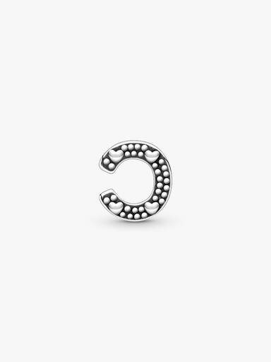 Letter C silver petite element