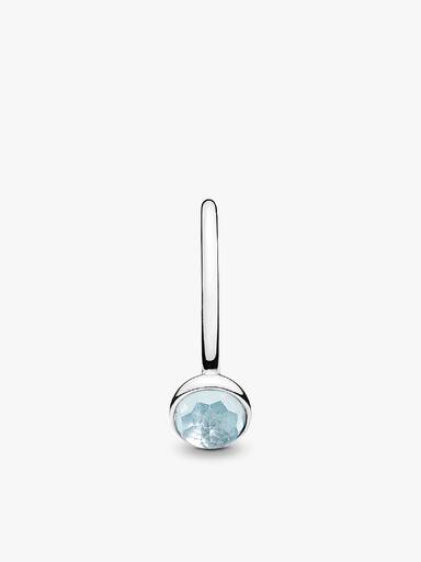 Anel March Droplet, Aqua Azul Cristal