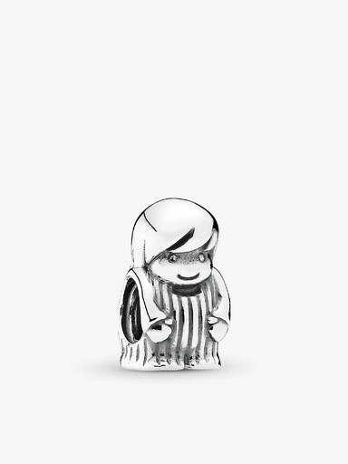 Boy silver charm