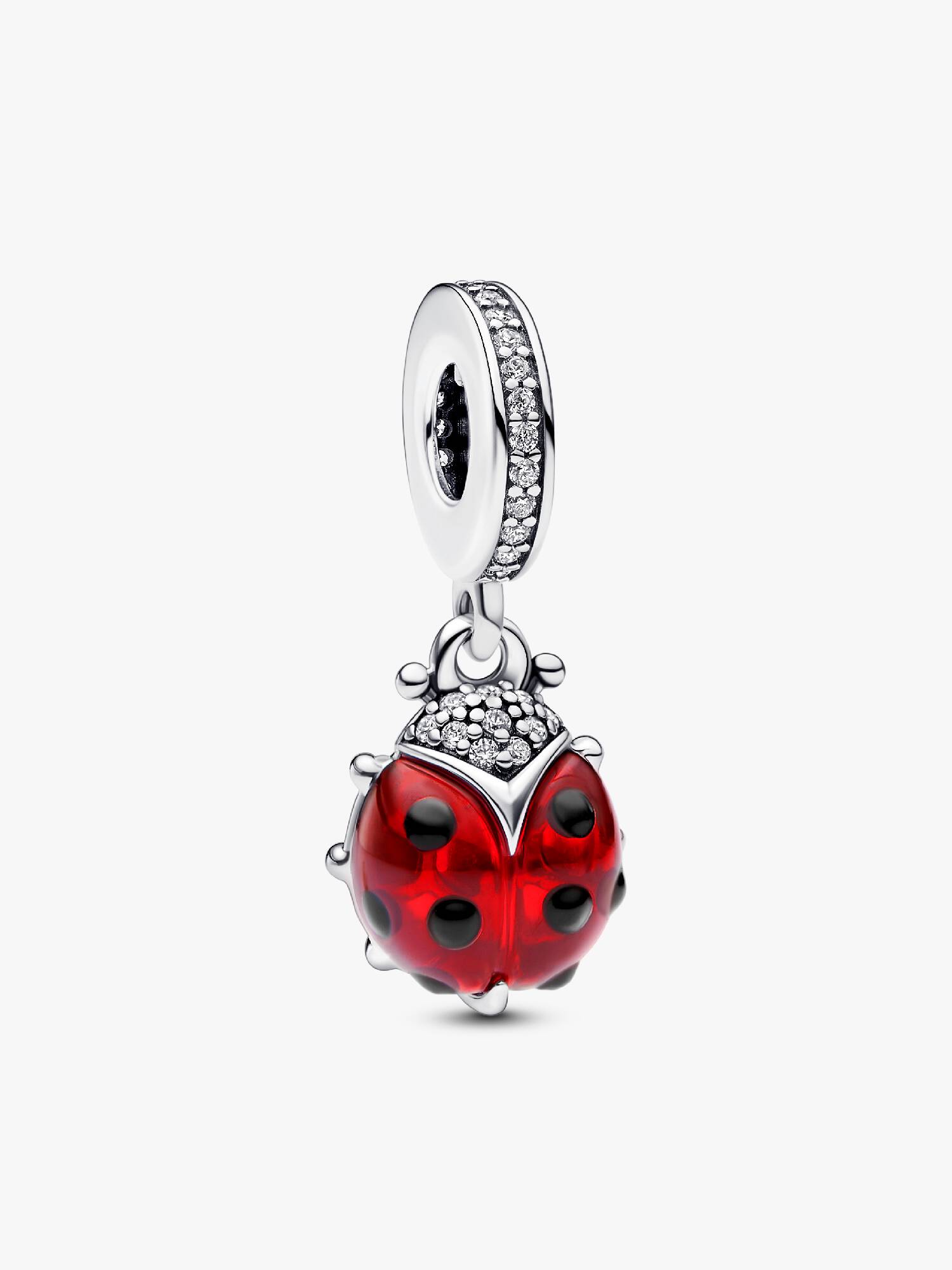 Charm pendente joaninha vermelha