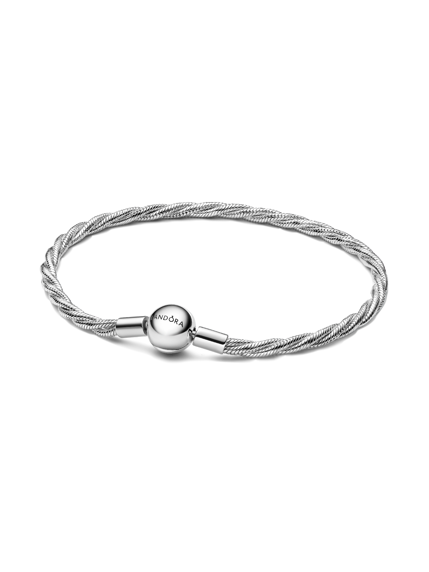 Pulseira Corrente Snake Torcida com Fecho Esférico