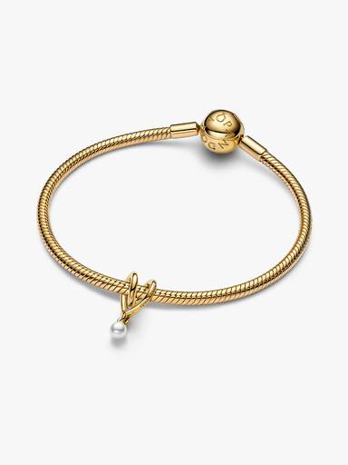 Charm de coração entrelaçado