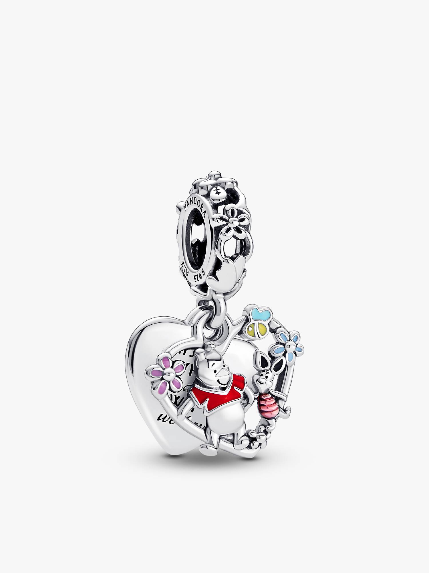 Charm Pendente Duplo Urinho Pooh e Leitão