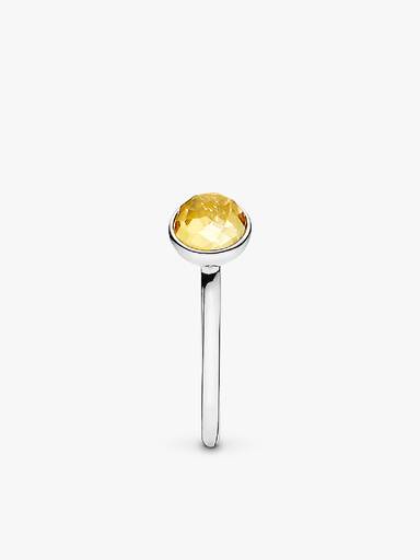 Anel November Droplet, Citrine