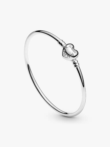 Bracelete Rígido com Fecho de Coração