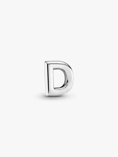 Letter D silver petite element