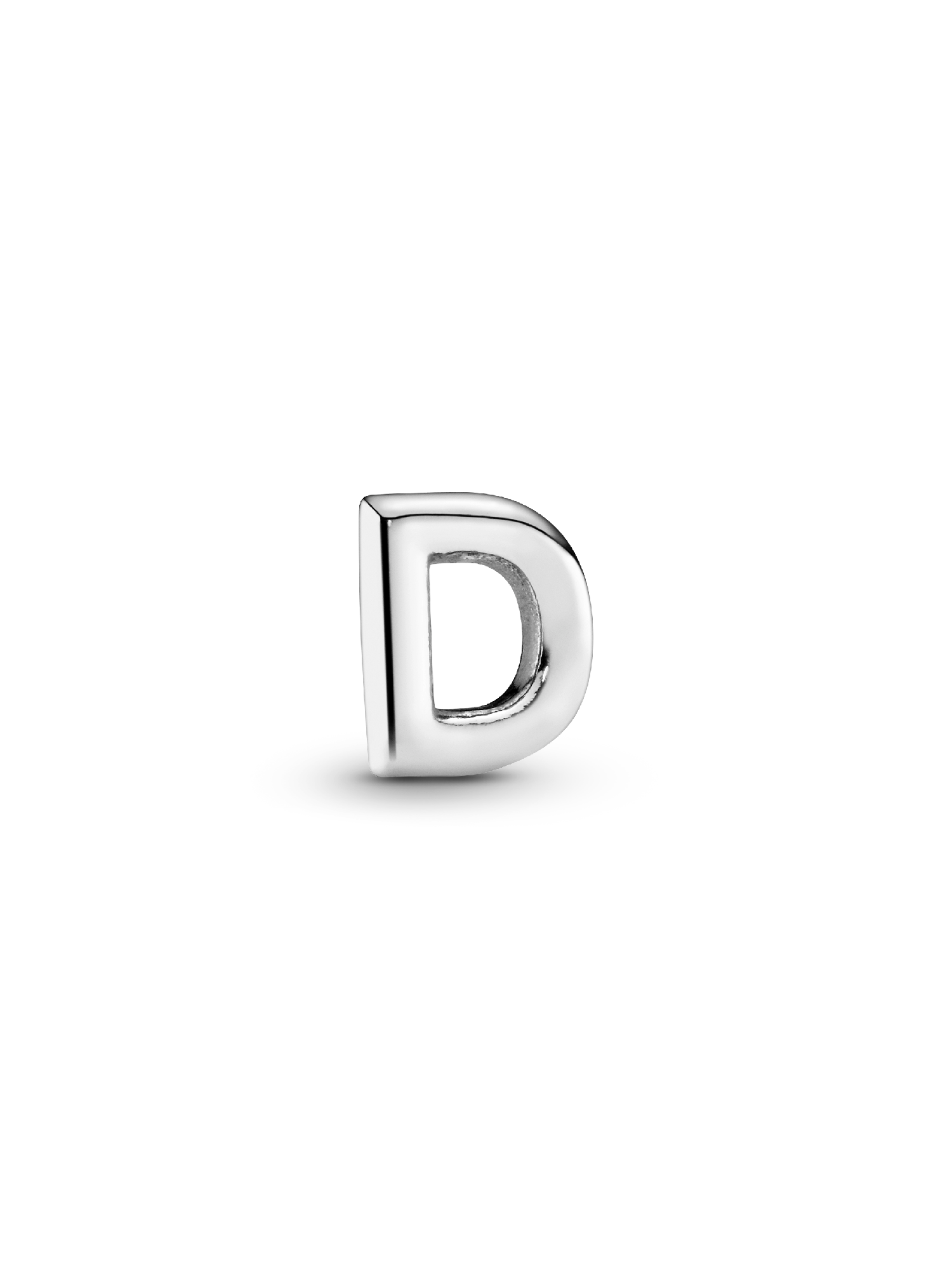 Letter D silver petite element