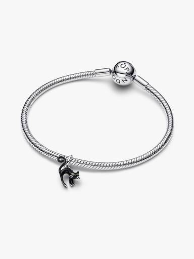 Charm Pendente de Gato Preto Brilha no Escuro