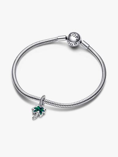Charm pendente em palmeira verde fruta-cor