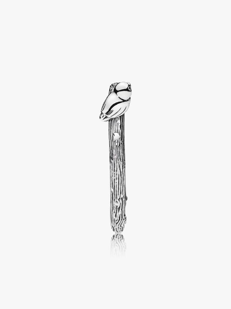 Bird silver ring