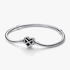 Pulseira Corrente Snake com Fecho de Coração Brilhante Infinito Pulseira Corrente Snake com Fecho de Coração Brilhante Infinito