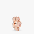 Floral PANDORA Rose spacer with rose pink crystal Floral PANDORA Rose spacer with rose pink crystal