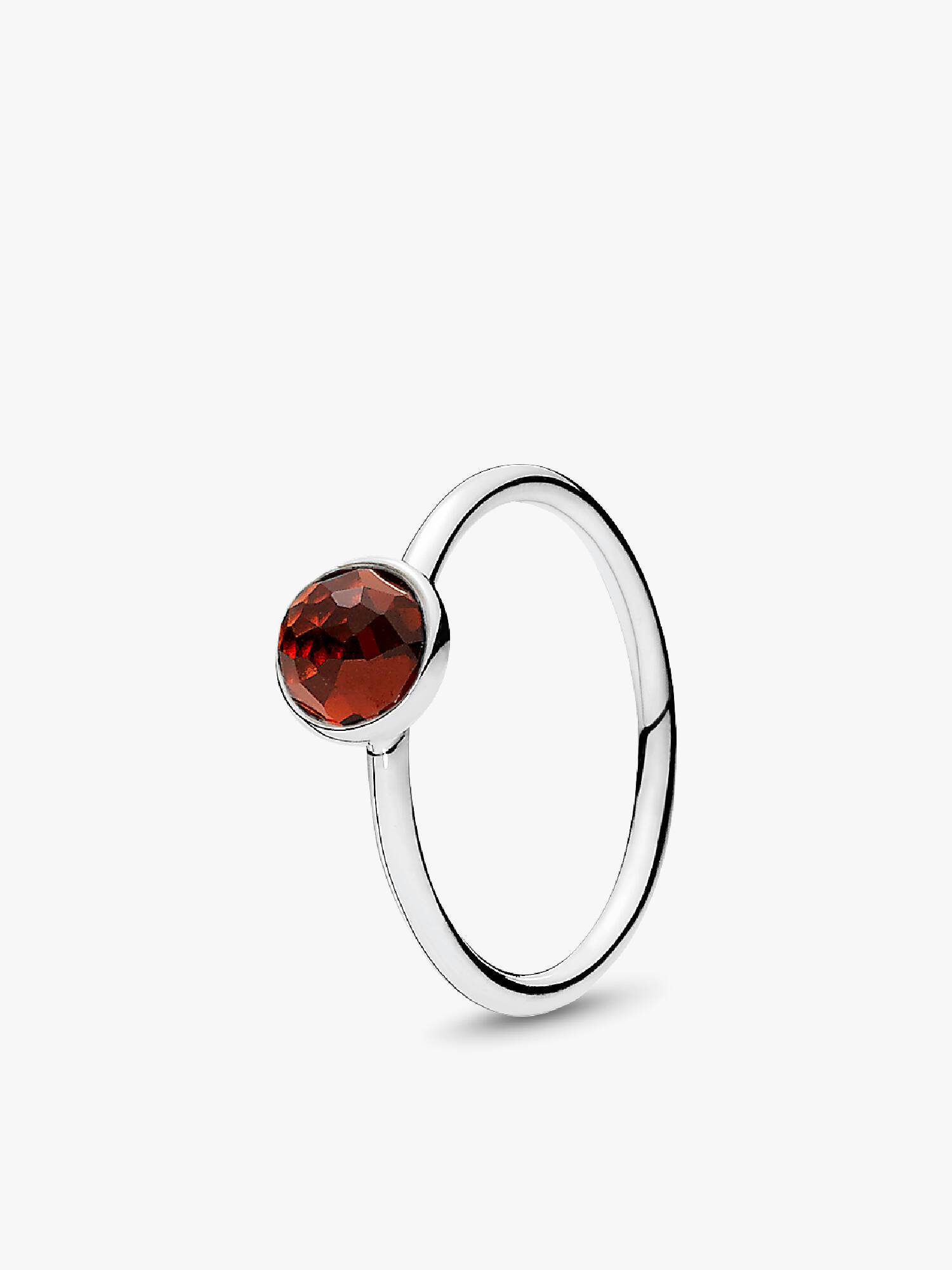 Anel January Droplet, Garnet