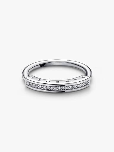 Anel I-D En Pavê Pandora Signature