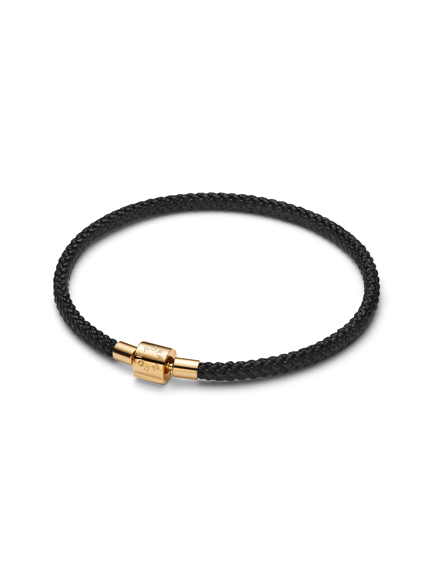 Braceletee de Cordãoón Preto Brilhante