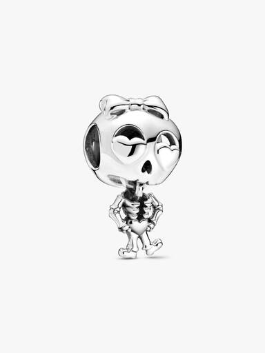 Skeleton sterling silver charm