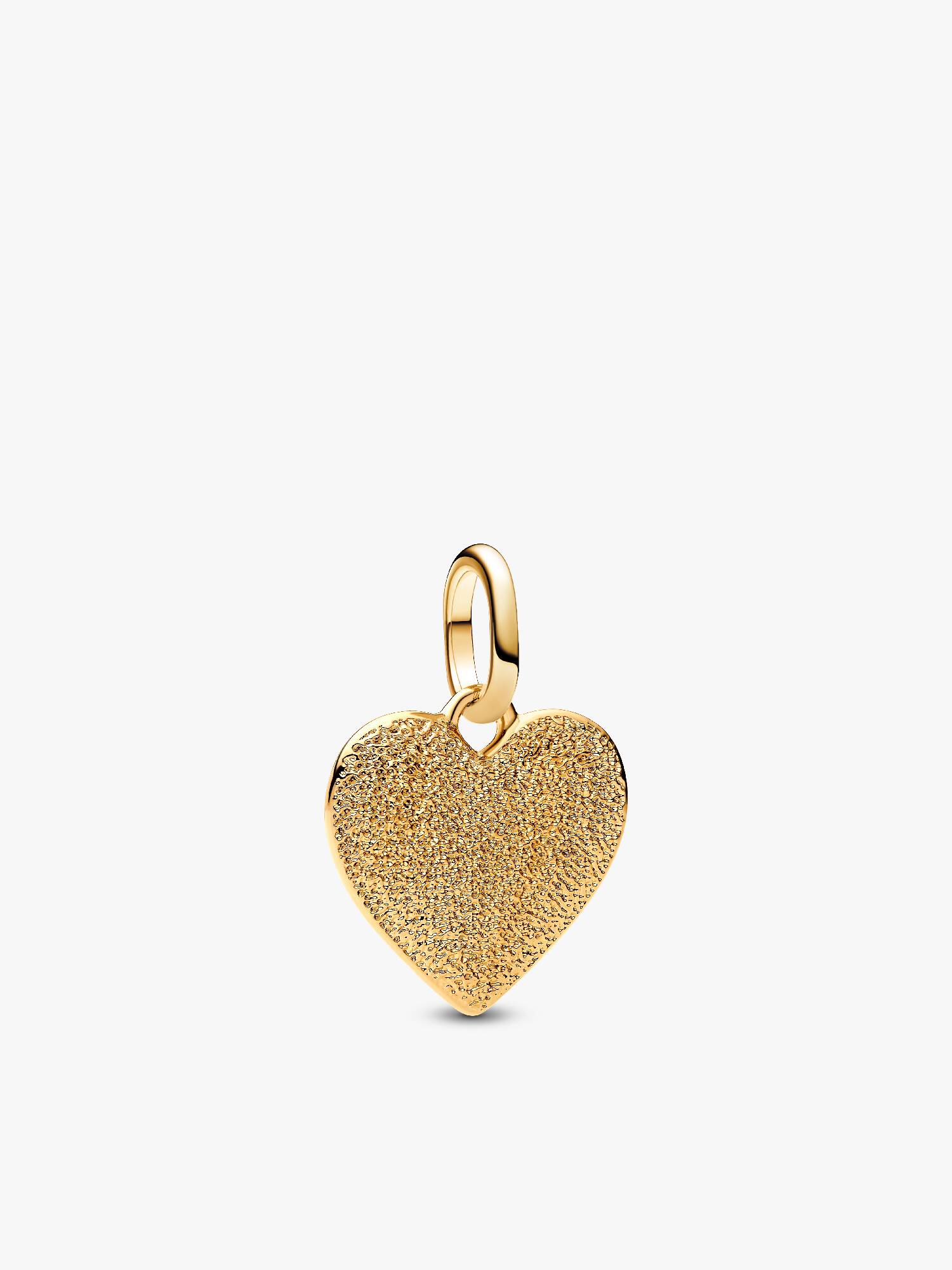 Charm Medalhão  Coração Cravejado Gravável