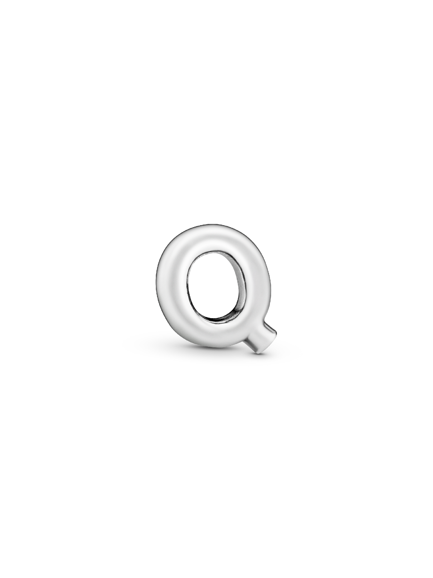 Letter Q silver petite element