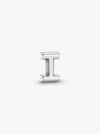 Letter I silver petite element